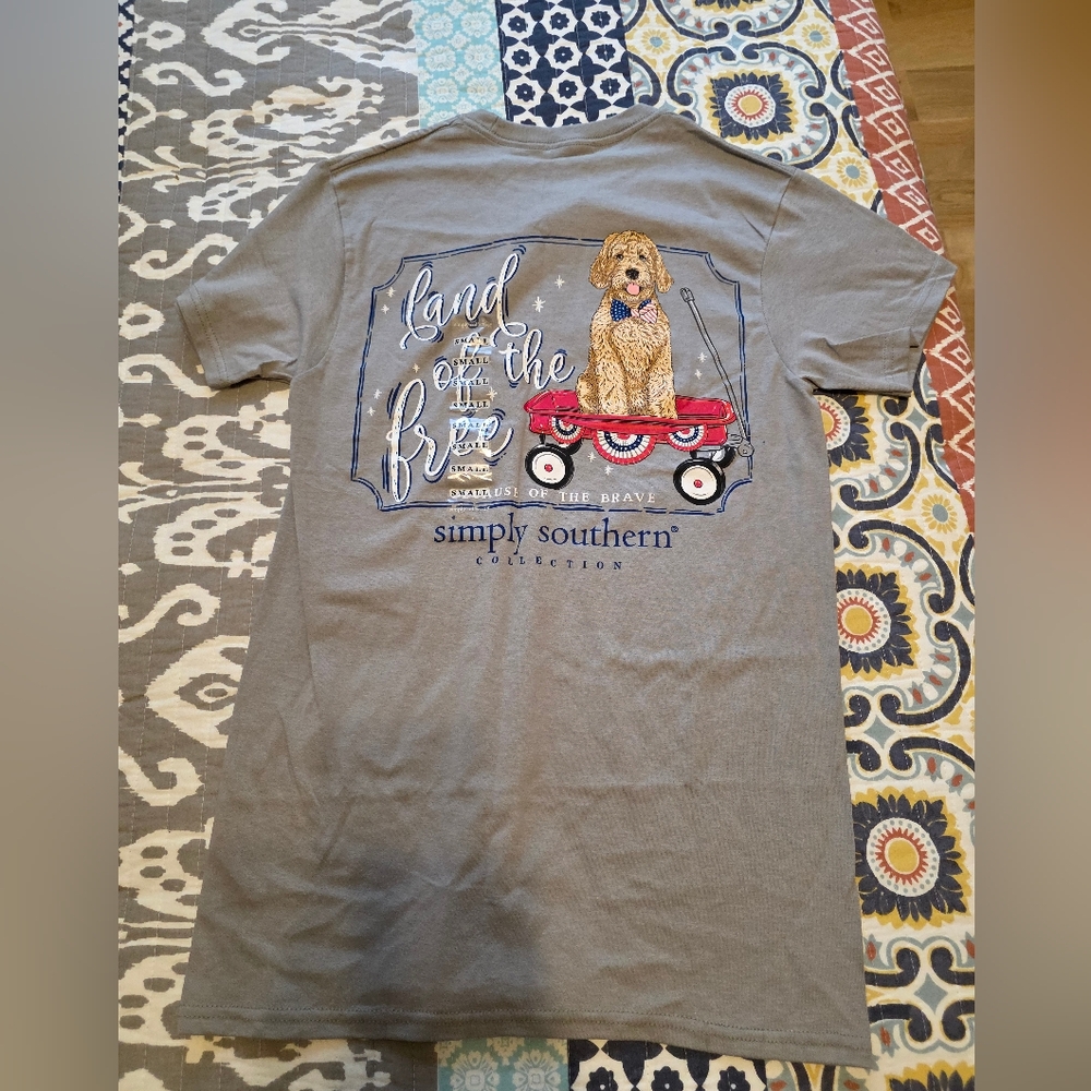 Simply Southern Patriotic T-Shirt-NWT